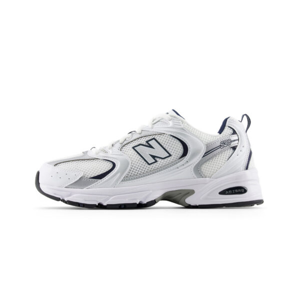 New Balance 530 silver white running shoes