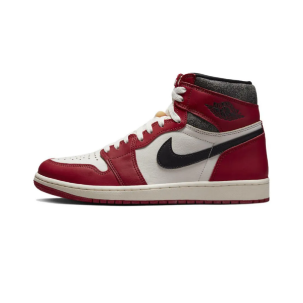 Nike AJ1 High OG "Lost&Found" vintage oxidation trend retro high cut white red Chicago