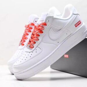 40dcc2a2960c6d0de3e2cb2f800726c8 New Supr x Nike AF 1"Box Logo" LOW TOP white Sneakers