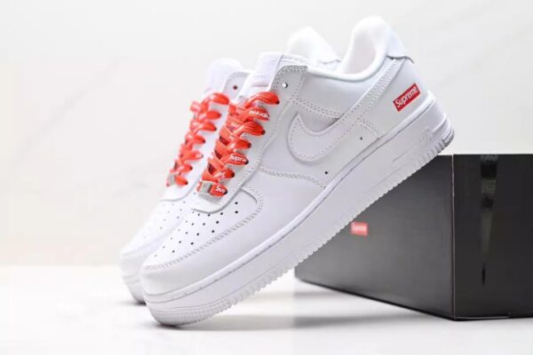 New Supr x Nike AF 1"Box Logo" LOW TOP white Sneakers