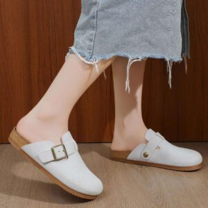 WTE Shuta Premium New BIRKEN Clogs Suede Breasted Cork Sole OG Women's Slipper sandals with box